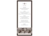 Perfect Paisley Duet - Chocolate- Menu Card