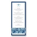 Perfect Paisley Duet - Marine- Menu Card