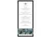Perfect Paisley Duet - Black- Menu Card