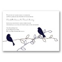 Love Birds - Lapis - Invitation