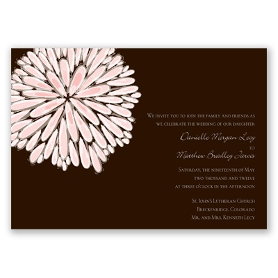 Burst of Love - Chocolate- Invitation