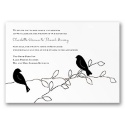 Love Birds - Black - Invitation