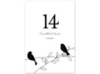 Love Birds - Black - Table Number