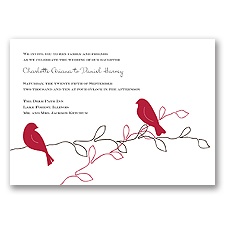 Love Birds - Apple - Invitation