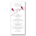 Love Birds - Apple - Menu Card