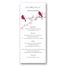 Love Birds - Apple - Menu Card