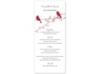 Love Birds - Apple - Menu Card