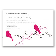 Love Birds - Watermelon - Invitation