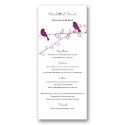 Love Birds - Sangria - Menu Card