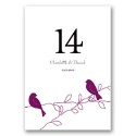 Love Birds - Sangria - Table Number