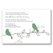 Love Birds - Clover - Invitation