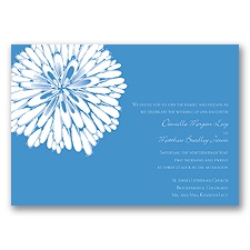 Burst of Love - Cornflower  - Invitation