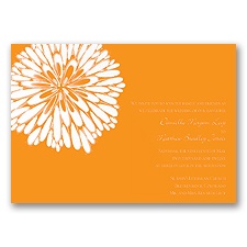 Burst of Love - Tangerine - Invitation