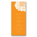 Burst of Love - Tangerine - Menu Card