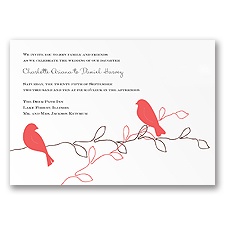 Love Birds - Guava - Invitation