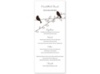 Love Birds - Chocolate - Menu Card