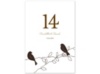 Love Birds - Chocolate - Table Number