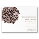 Burst of Color - Chocolate - Invitation