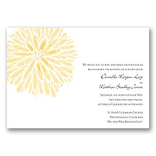 Burst of Color - Canary - Invitation