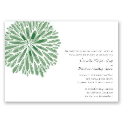 Burst of Color - Clover - Invitation