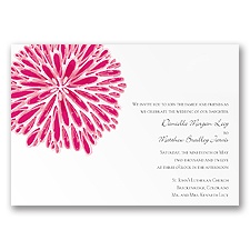 Burst of Color - Watermelon - Invitation
