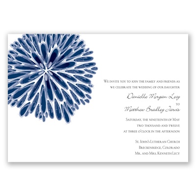 Burst of Color - Marine - Invitation