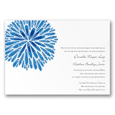 Burst of Color - Cornflower - Invitation