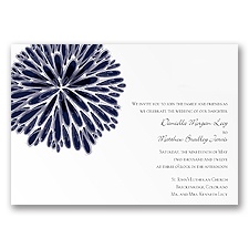 Burst of Color - Lapis - Invitation