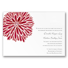 Burst of Color - Apple - Invitation