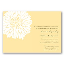 Burst of Love - Canary - Invitation