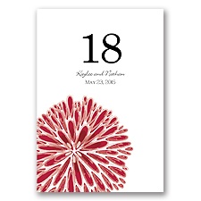 Burst of Love - Apple - Table Number
