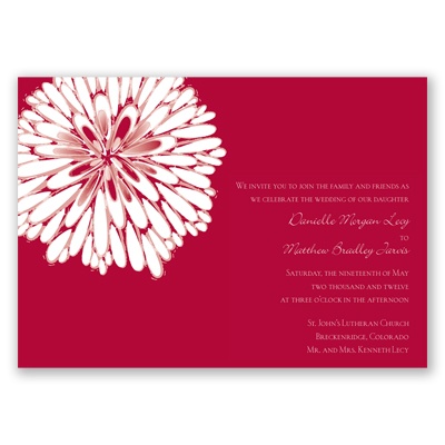 Burst of Love - Apple - Invitation