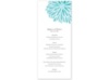 Burst of Color - Pool - Menu Card