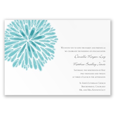 Burst of Color - Pool - Invitation