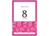 Perfect Paisley - Watermelon - Table Number