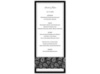 Perfect Paisley - Black - Menu Card