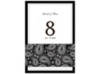 Perfect Paisley - Black - Table Number