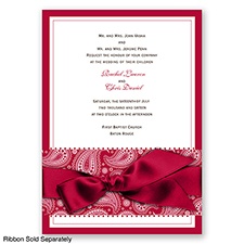 Perfect Paisley - Apple - Invitation