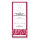 Perfect Paisley - Apple - Menu Card