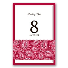 Perfect Paisley - Apple - Table Number