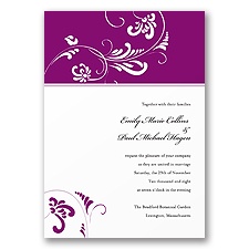 Always & Forever - Sangria Invitation