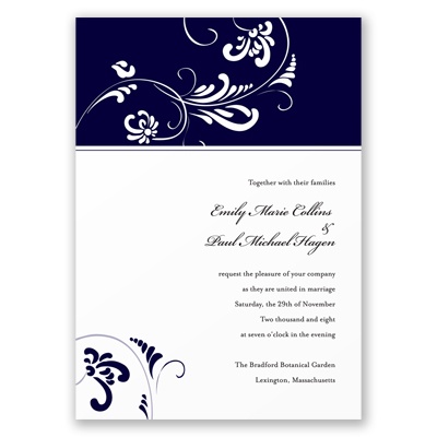 Always & Forever - Lapis  Invitation