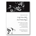 Always & Forever - Black & White Invitation