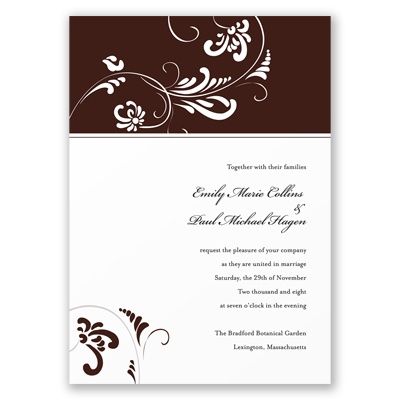 Always & Forever - Chocolate Invitation