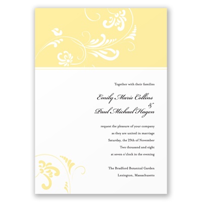 Always & Forever - Canary Invitation