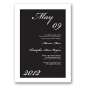 Park Avenue - Black and White Invitation