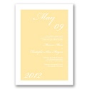 Park Avenue - Canary and Black Invitation