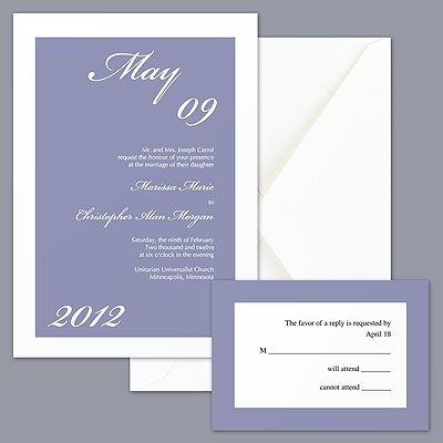 Park Avenue - Victorian Lilac Invitation