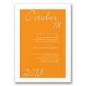 Central Park - Tangerine Invitation