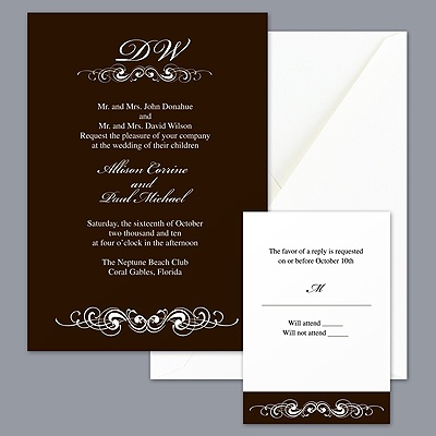 Endless Embrace - Chocolate Invitation